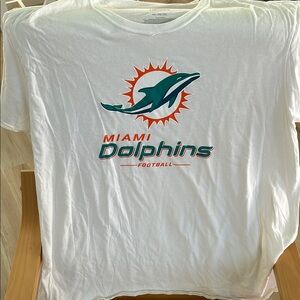 Miami Dolphins White T-Shirt 3/$35